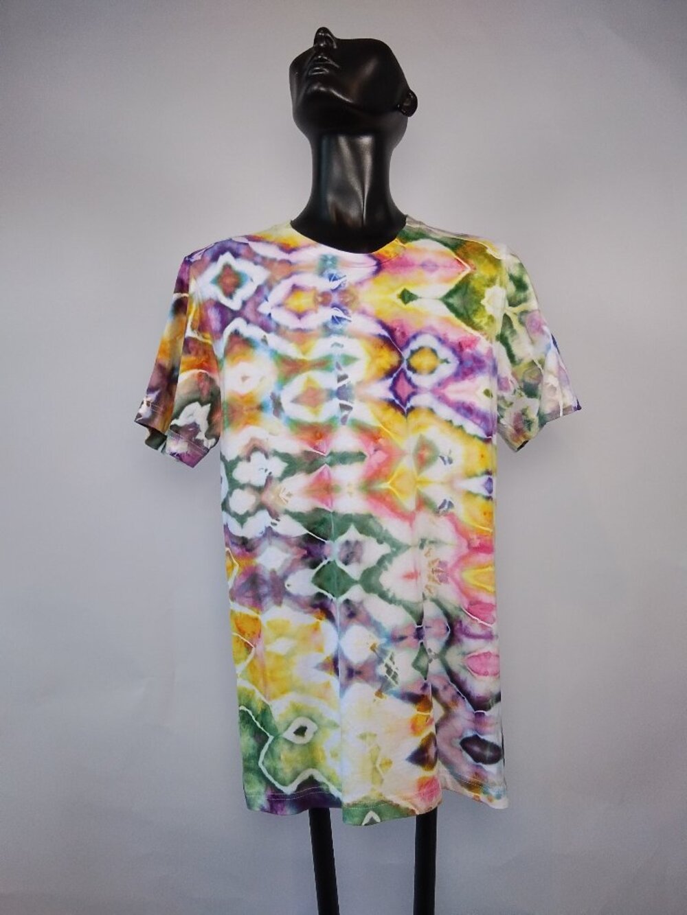 Small Unisex Bella-Canvas 3001C “Glitch” Ice Dyed T-Shirt